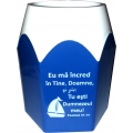 Suport birou blu forma creion, Eu ma incred in Tine Suport birou blu forma creion, Eu ma incred in Tine